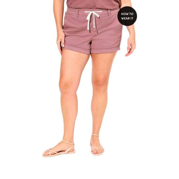  TORRID Plus Size Sophie eyelet cami & stretch twill boyfriend Short Set NWT 3X - Picture 6 of 15